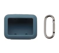 Taoricen Funda de Silicona para JBL GO 5, Portátil Resistente Golpes Estuche Protector con Gancho, Exterior Suave Cubierta (Azul)