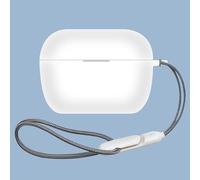 Taoricen Funda de Silicona para Sennheiser ACCENTUM Clip, Cubierta Completa Resistente al Polvo Estuche Protector con Gancho + Cordón (Blanco)