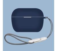 Taoricen Funda de Silicona para Sennheiser ACCENTUM Clip, Cubierta Completa Resistente al Polvo Estuche Protector con Gancho + Cordón (Azul)