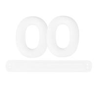 Taoricen Funda de Silicona para Sony INZONE H9 II, Estuche Protector para Almohadillas + Bandas Acolchadas (Blanco)