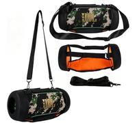 Taoricen Funda Protectora con Correa de Hombro para JBL Xtreme 5, Exterior Portátil Transparente al Sonido Bolsa de Malla Estuche de Almacenamiento (Negro)