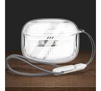Taoricen Funda Protectora para JBL Tune Beam 2, Transparente Estuche a Prueba de caídas con cordón, Portátil Auriculares Accesorios
