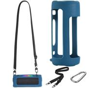 Taoricen Silicona Funda Protectora para JBL Grip Altavoz con Mosquetón y Correa de Hombro (Azul)