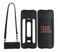 Taoricen Silicona Funda Protectora para JBL Grip Altavoz con Mosquetón y Correa de Hombro (Negro)
