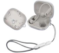 Taoricen Transparente Funda Protectora Compatible con Beats Powerbeats Pro 2 Auriculares, Estuche Protector de Auriculares Antiarañazos con Cordón y Gancho