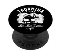 Taormina Sicilia Italia Souvenir Design PopSockets PopGrip Adhesivo