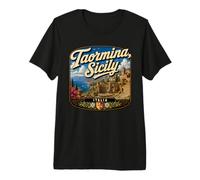 Taormina Sicilia Taormina Vacaciones a Sicilia Viajar Italiano Camiseta Premium