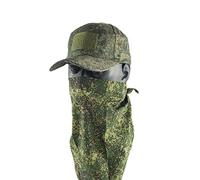 Taov Gorra de béisbol rusa para hombre, con pañuelo triangular del ejército, gorra táctica militar de camuflaje (camuflaje verde)