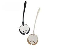 Taoxekoro 2 llaveros de panda para bolsa, adorno colgante de piel sintética con patrón de lichi, bonito colgante de panda 3D para llaves, mochilas, llavero de animal para mujeres y niños