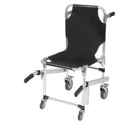 Taozhiyy Elevador de escaleras, silla de ruedas, plegable, 160 kg, capacidad de carga de aluminio, con 4 ruedas universales, silla de rescate, silla de ruedas plegable para personas mayores