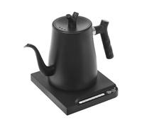 Taozhiyy Hervidor de agua de acero inoxidable, 1 L, 7 niveles de temperatura y función de soporte, jarra eléctrica con cuello de ganso, caño para café y té, 1000 W