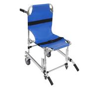 Taozhiyy Silla de emergencia profesional para escaleras, aleación de aluminio, plegable, 160 kg, capacidad de carga de 160 kg, 4 ruedas universales, plegable, para personas mayores, rescate