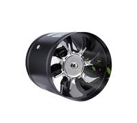 TAOZHUGONG Ventilador de tubo axial de 100 mm de diámetro, para cocina, invernadero, baño, inodoro, 20 W (negro - 100 mm)