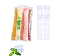 Taozoey Bolsas para Paletas de Popsicle, 120 Pack Moldes para Helados, Moldes de Polos sin BPA, para Yogur, Helados