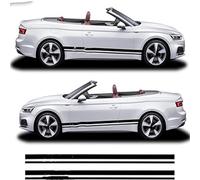 TaoZong Coche Pegatinas de Rayas para Audi A3 A5 A7 426,CalcomaníA para FaldóN de Puerta Lateral de Coche DecoracióN del Cuerpo Accesorios