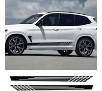 TaoZong Coche Pegatinas de Rayas para BMW X3 E83 F25 G01,CalcomaníA para FaldóN de Puerta Lateral de Coche DecoracióN del Cuerpo Accesorios