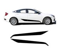 TaoZong Coche Pegatinas de Rayas para Civic 2016-2020,CalcomaníA para FaldóN de Puerta Lateral de Coche DecoracióN del Cuerpo Accesorios