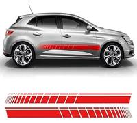 TaoZong Coche Pegatinas de Rayas para Clio Megane GT 2 3 4 5 Twingo,CalcomaníA para FaldóN de Puerta Lateral de Coche DecoracióN del Cuerpo Accesorios