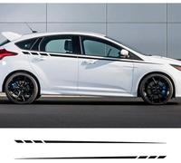 TaoZong Coche Pegatinas de Rayas para Ford Focus 2 3 MK2 MK3,CalcomaníA para FaldóN de Puerta Lateral de Coche DecoracióN del Cuerpo Accesorios
