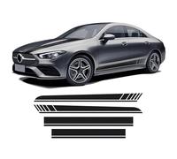 TaoZong Coche Pegatinas de Rayas para Mercedes Benz C118 CLA220 Cla Class 2019-2021 AMG,CalcomaníA para FaldóN de Puerta Lateral de Coche DecoracióN del Cuerpo Accesorios