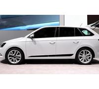 TaoZong Coche Pegatinas de Rayas para Skoda Fabia 2 3 MK2 MK3 6y,CalcomaníA para FaldóN de Puerta Lateral de Coche DecoracióN del Cuerpo Accesorios