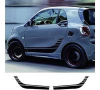 TaoZong Coche Pegatinas de Rayas para Smart 451 Fortwo 2009 2010 2011 2012 2013 2014,CalcomaníA para FaldóN de Puerta Lateral de Coche DecoracióN del Cuerpo Accesorios