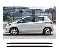 TaoZong Coche Pegatinas de Rayas para Toyota Vitz Yaris 2007-2016,CalcomaníA para FaldóN de Puerta Lateral de Coche DecoracióN del Cuerpo Accesorios