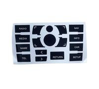 TaoZong Pegatinas Interiores De Coche para Audi A8 A8L 2005-2010, Panel De Control De Aire Acondicionado CalcomaníAs De BotóN De Clima De Radio