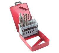 Tap And Die Set, 16 piezas métricas Taps, Power Drill Threading Tool Kit with Hardened Steel Cutting Design, Metalwork Screw Pipe Automotive Mecánico Eléctrico Plumbing Repair Use, Workshop Hardware