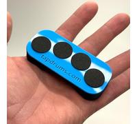 Tap Drums - Un Fidget para todos, inspirado en músicos. Ideal para inquietos, golpecitos, ejercicios con los dedos, practicar en cualquier lugar. Regalo perfecto (azul)