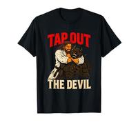 Tap out The Devil Christian Arts Fighter BJJ Camiseta