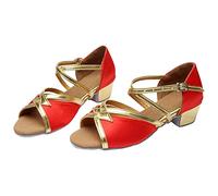 Tap Shoes for Girls Glitter Open Toe High Heels Princess Mary Jane Shoes Kids Sparkly Sequin Wedding Party Sandals Children Ankle Strap Dress Pumps Summer Dance Ballet Sandals