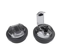 Tapa a prueba de fugas con doble apertura para Stanley Cup, junta de silicona negra con 2 paja, 1200 ml, apta para lavavajillas, para deportes, camping, oficina, accesorios