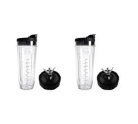 Tapa ABKR-2X, vaso de 32 oz y cuchilla de 7 aletas for licuadora Auto IQ de 1000 W, repuestos BL482