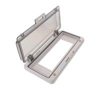 Tapa ABS Transparente para Caja Eléctrica de 10 Posiciones | Ventana Clara, Montaje Mural sin Herramientas, Mecanismo Modular a Presión, Compatible Carril DIN Estándar