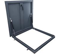 Tapa Acceso For Pozos De Metal/sótanos, Escotilla Techo Con Sello Goma, Apertura A 90°, Sótano/ático Exterior, A Prueba Polvo, Pozo Inspección, Puerta Seguridad(90 * 90cm)