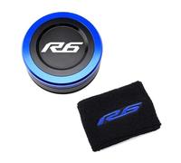 Tapa Aceite Líquido Frenos Tapa del Depósito De Aceite del Freno Delantero De La Motocicleta, Funda De Regalo, Calcetines para Yam&aha YZFR6 YZF R6 R6S 1999-2021 2005 2007 2010