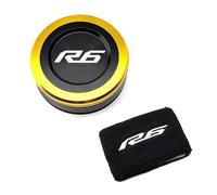 Tapa Aceite Líquido Frenos Tapa del Depósito De Aceite del Freno Delantero De La Motocicleta, Funda De Regalo, Calcetines para Yam&aha YZFR6 YZF R6 R6S 1999-2021 2005 2007 2010