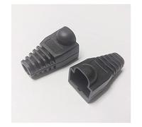 Tapa adaptadora RJ-45 CAT6 CAT5e Conector de Cable de Red Ethernet Tapas RJ45 Cat 5 CAT6 Funda Protectora Multicolor (Size : 50 PCS, Color : Nero)