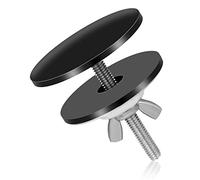 Tapa Agujero Fregadero, 5cm Negro Acero Inoxidable Tapa Agujero Grifo Fregadero Tapa Orificio Fregadero a Prueba de Fugas para Tapón de Agujero de Grifo de Fregadero