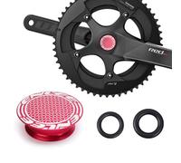 Tapa antipolvo de aleación de aluminio para bicicleta Shimano XT, para bicicleta de carretera MTB, soporte inferior sellado, repuesto (rojo)