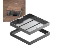 Tapa Arqueta Empotrada, Trampilla de Acceso al Suelo de Acero Inoxidable 304, Cuadrada de Tanque Séptico, Capacidad de Carga de 400 Kg, para Pavimento y Patio(40x40x5cm/16x16x2in)