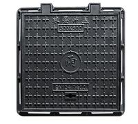 Tapa Arqueta y Marco de Hierro Fundido, Cubierta para Alcantarillado,Tapa de Alcantarilla para Drenaje de Pavimento de Entrada de Vehículos y Patio(60 * 60cm/23.6 * 23.6in)