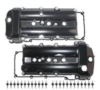 Tapa Balancines Cubierta Válvula Motor Aluminio Para JAGUAR XE XF XJ X-Type 2.5L S-Type 3.0 C2C34692 C2C38781 C2S48786 AJ84818 Calidad OEM Izquierda/derecha 2002-2008 FIXCOR(A Pair)