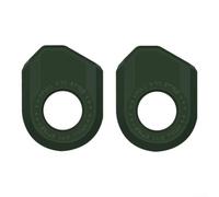 Tapa Bielas para Bicicleta Carbono Tapa Bielas para Bicicleta | Material para tpu para fuerte, elástico, ajuste seguro, protege contra impactos, ideal MTB(Green-B)