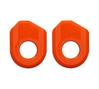 Tapa Bielas para Bicicleta Carbono Tapa Bielas para Bicicleta | Material para tpu para fuerte, elástico, ajuste seguro, protege contra impactos, ideal MTB(Orange-B)