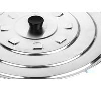 tapa c/desvapo - tapa de aluminio de 36 cm, ligera y duradera, ideal para cerramientos y desagües. resistente a la corrosión.