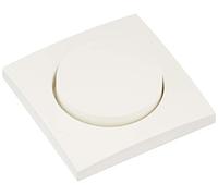 Tapa central con mando rotativo para regulador rotativo series berker S.1/ B.3/ B.7 de hager, blanco polar, mate