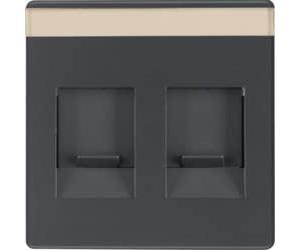 Tapa central con protección de suciedad y portaetiquetas doble, Q.1/Q.3, ant