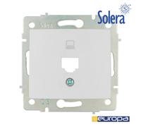 Tapa + chasis para toma de datos rj45 s.europa solera